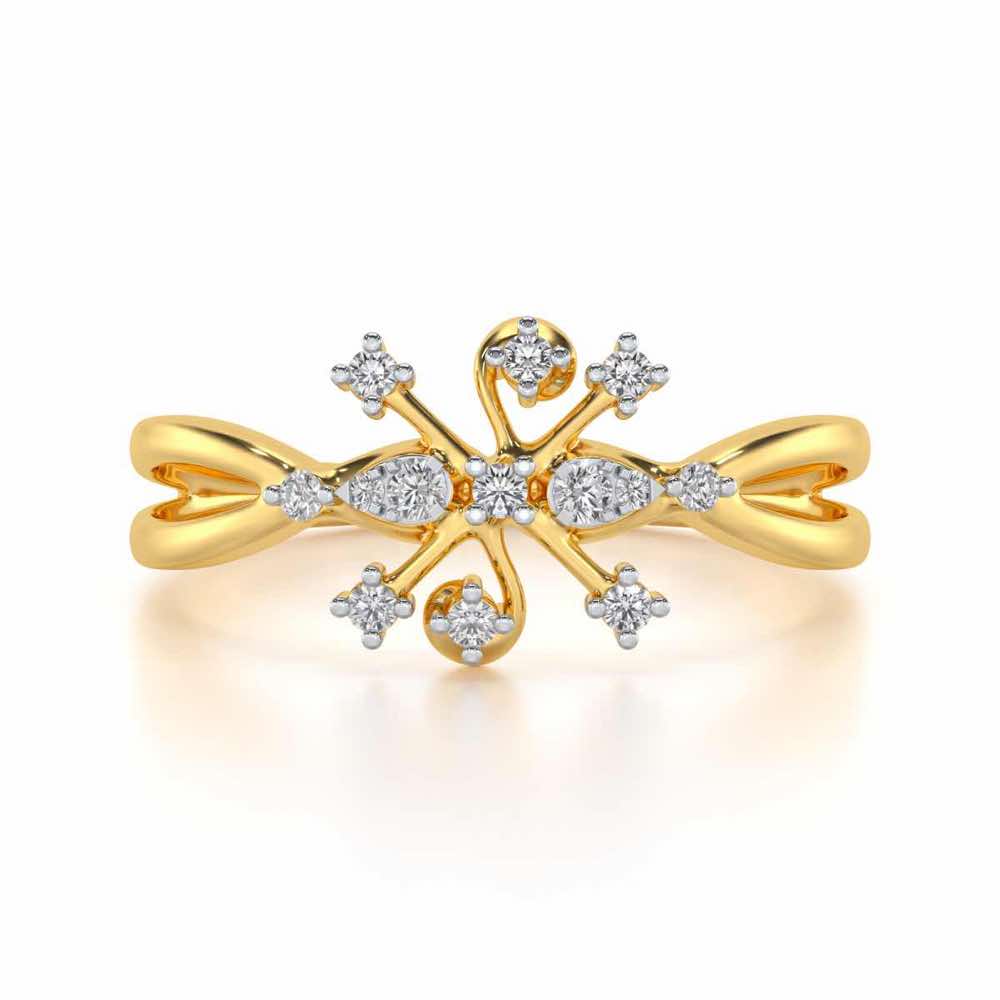 Bliss Silver Ring - Yellow Gold - Image 4