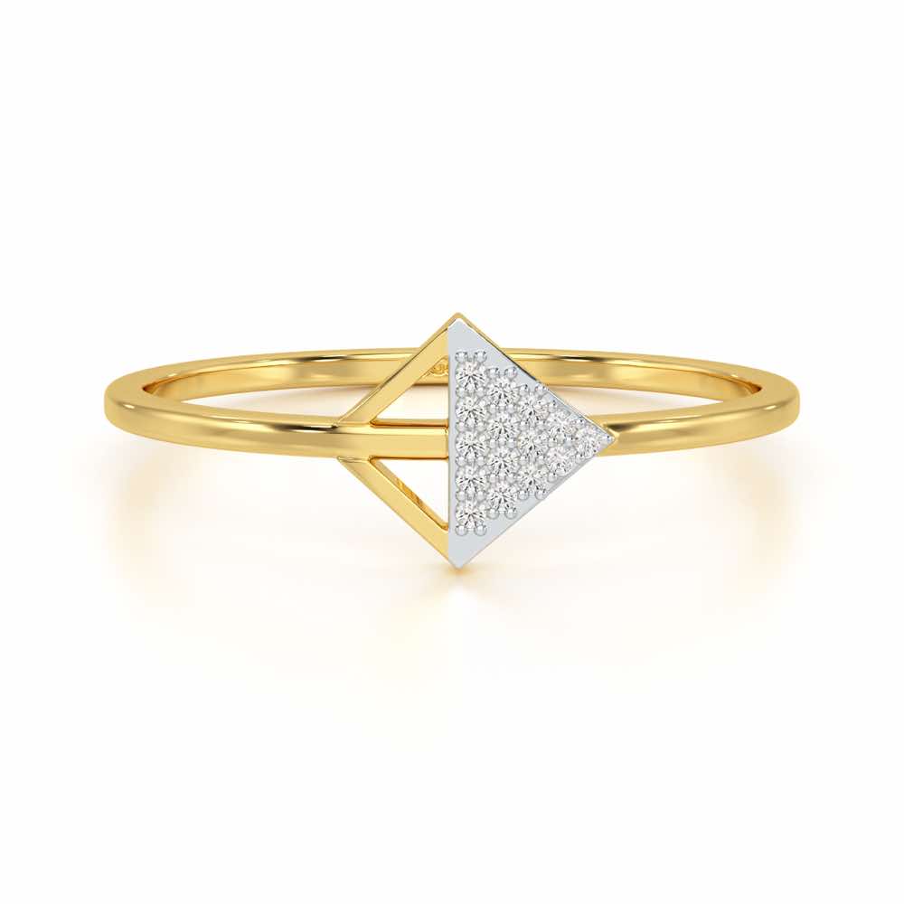 Glowing Gem Silver Ring - Yellow Gold - Image 5