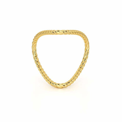 Esme Armlet Silver Ring - Yellow Gold - Image 5
