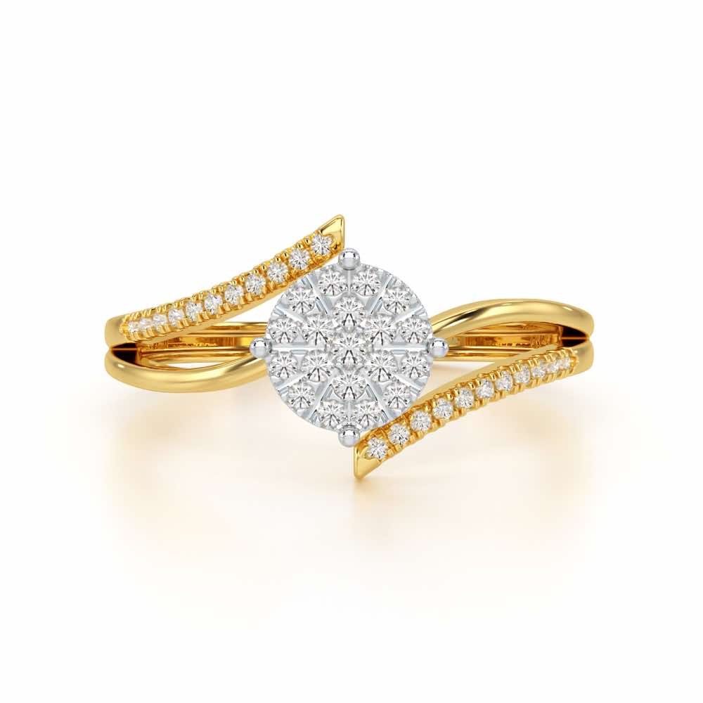 Shine Source Silver Ring - Yellow Gold - Image 5