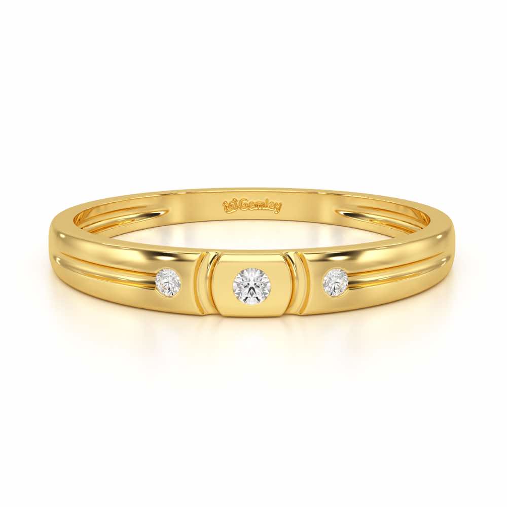 Miracle Blush Silver Ring - Yellow Gold - Image 5