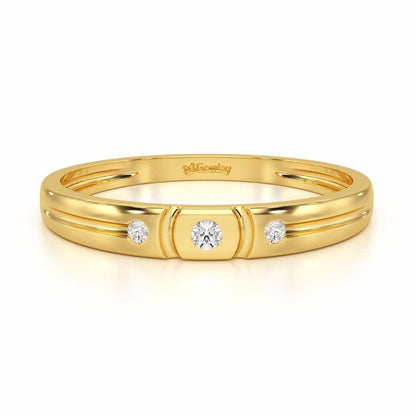 Miracle Blush Silver Ring - Yellow Gold - Image 5