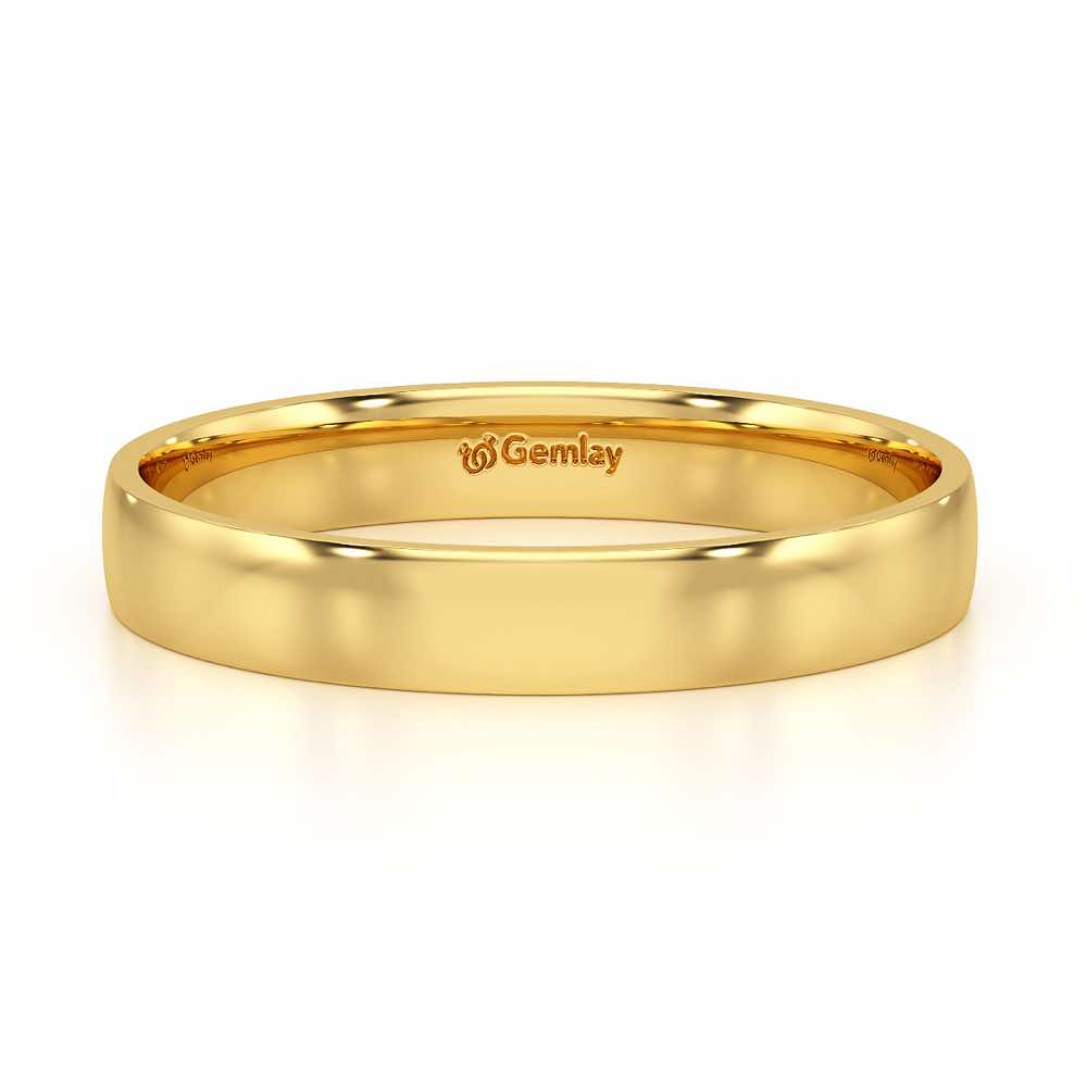 Bliss Aura Women Silver Ring Band - Yellow Gold - Image 5