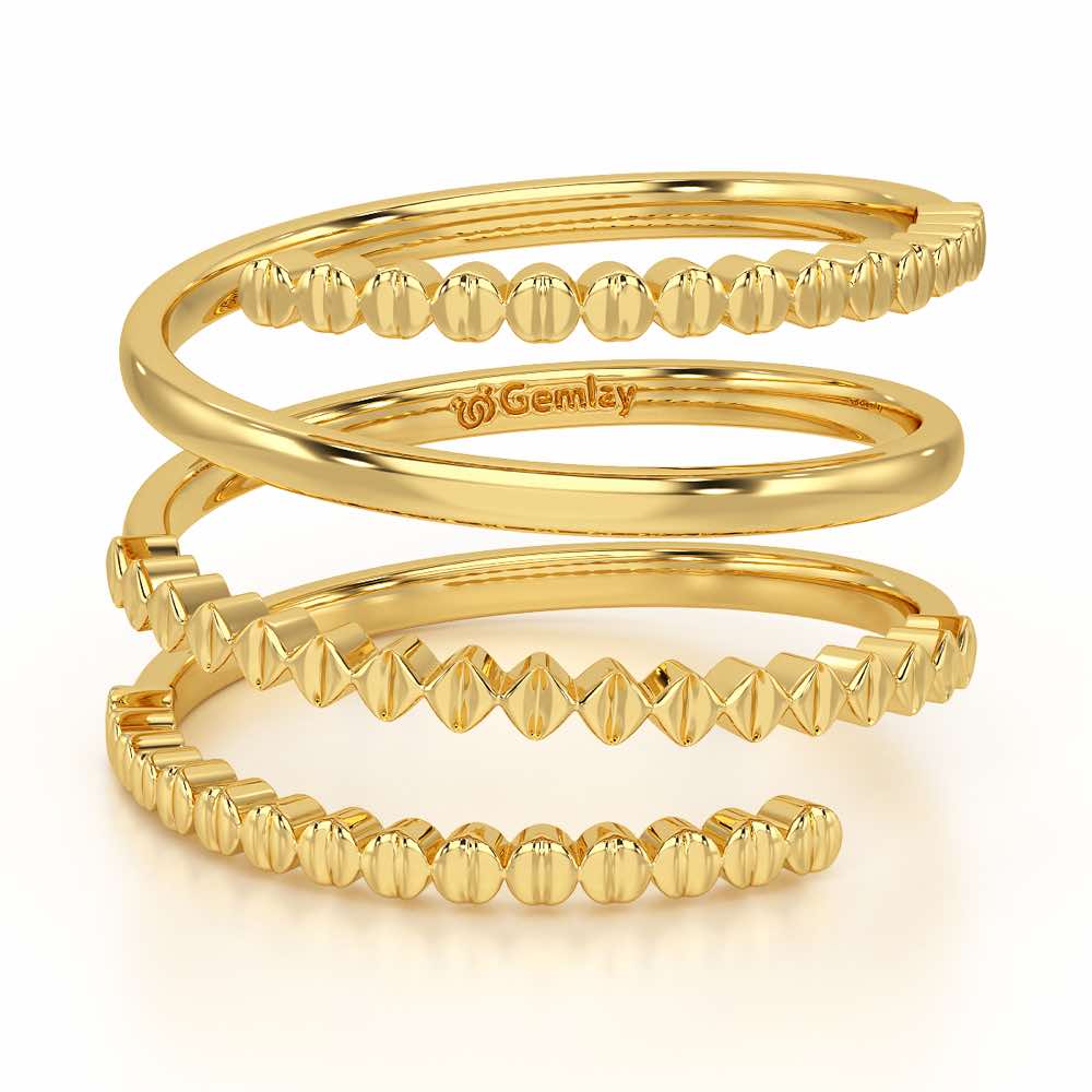 Spring Sing Silver Ring - Yellow Gold - Image 5