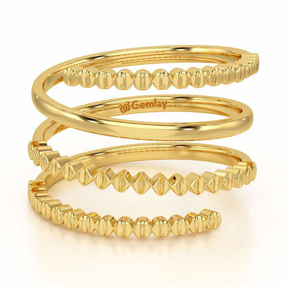 Spring Sing Silver Ring - Yellow Gold - Image 5