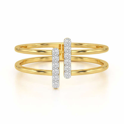 Just Meeting Silver Ring - Yellow Gold - Image 5