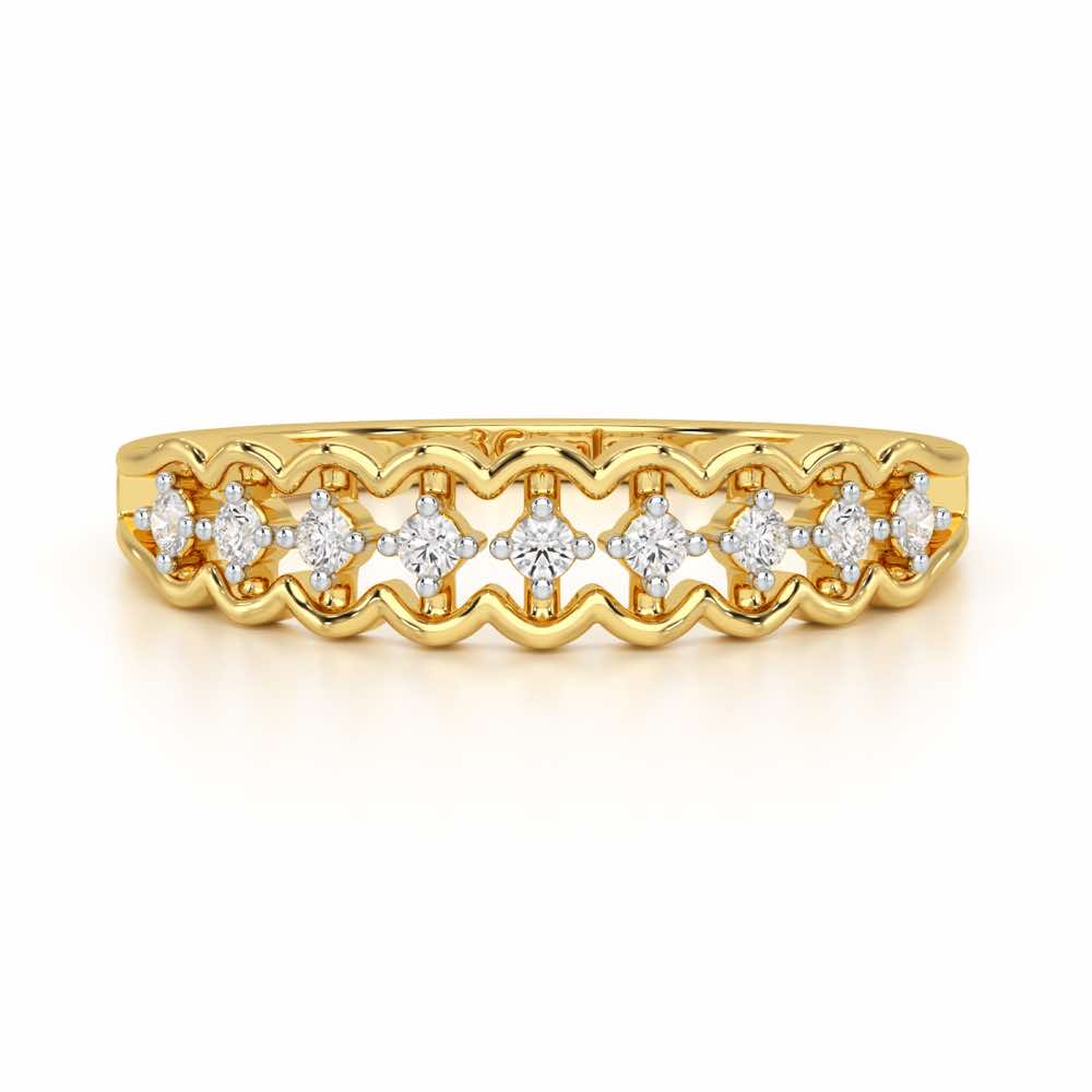 Unbounded Silver Ring - Yellow Gold - Image 5