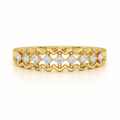 Unbounded Silver Ring - Yellow Gold - Image 5