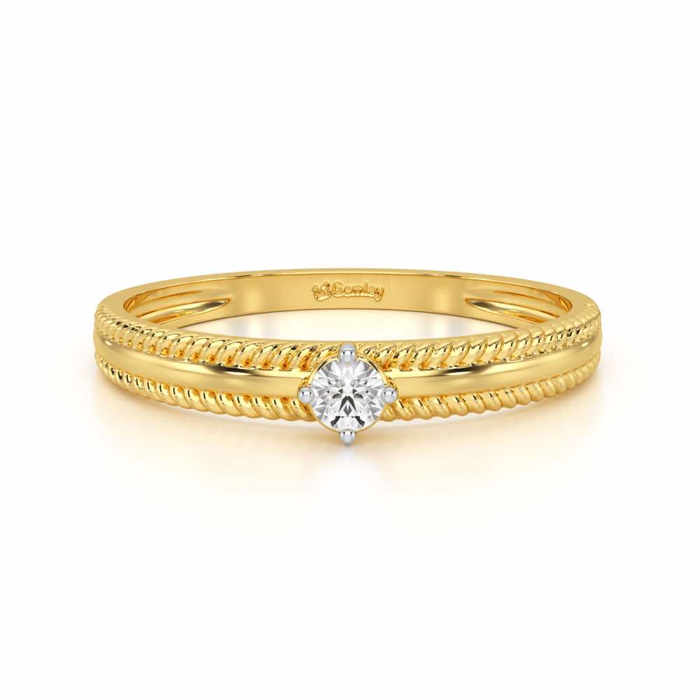 Destined One Silver Ring - Yellow Gold - Image 5