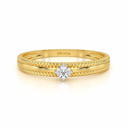 Destined One Silver Ring - Yellow Gold - Image 5