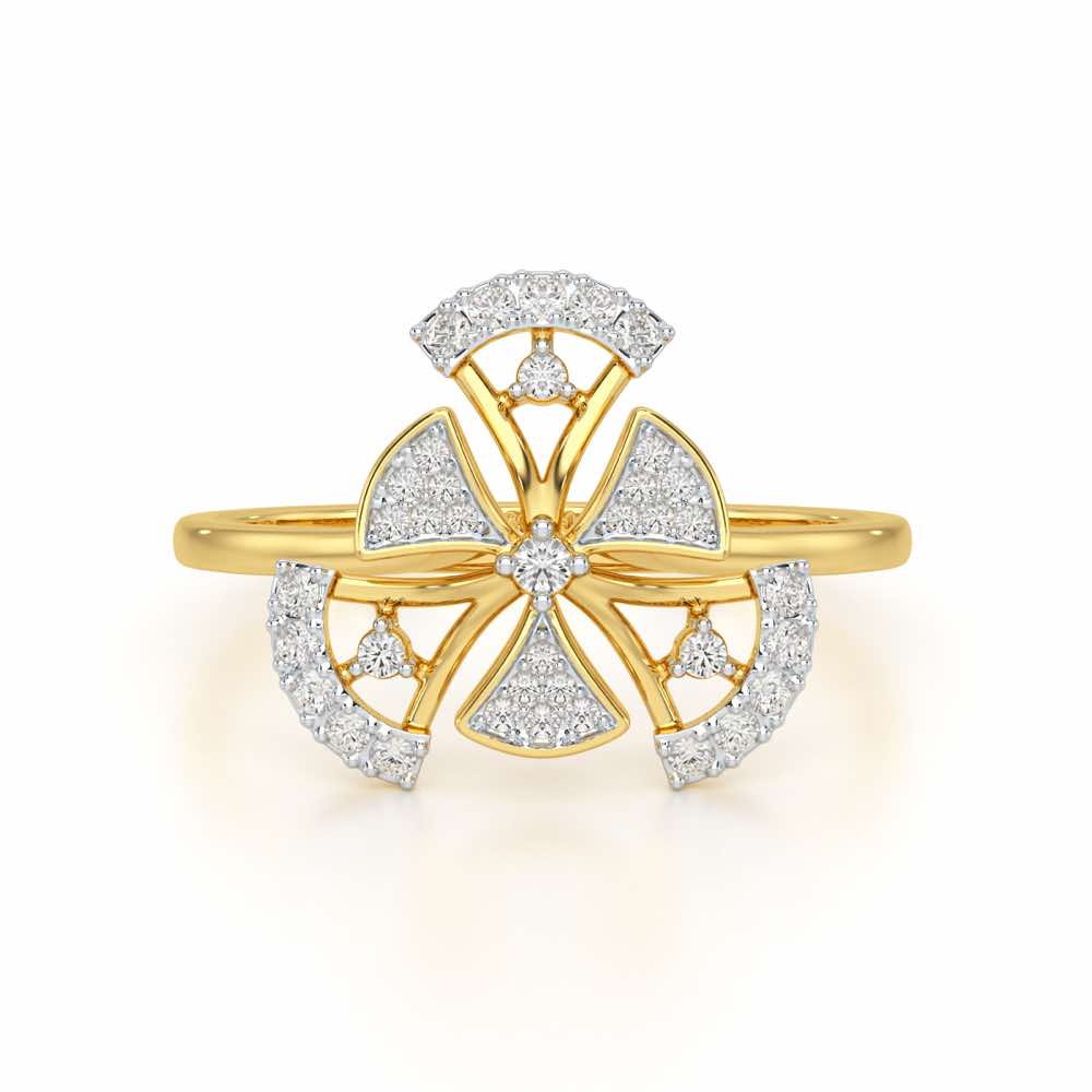 Brighton Grace Silver Ring - Yellow Gold - Image 5