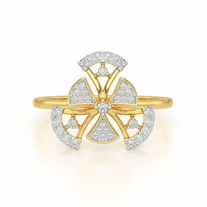 Brighton Grace Silver Ring - Yellow Gold - Image 5