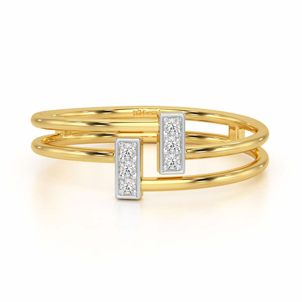 Flawless Slay Silver Ring - Yellow Gold - Image 5