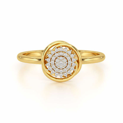 Aquila Silver Ring - Yellow Gold - Image 5