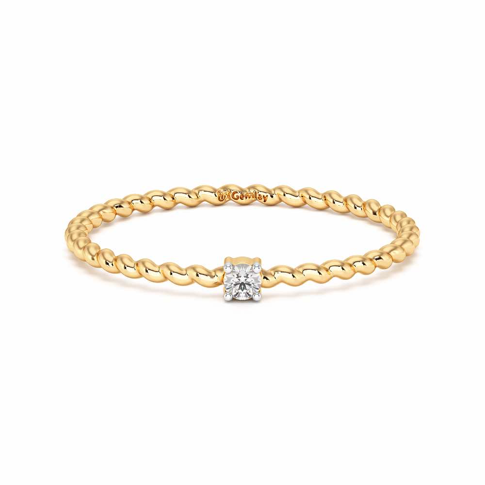 Glow Muse Women Silver Ring - Yellow Gold - Image 5
