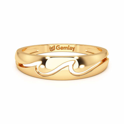 The Sage Silver Ring - Yellow Gold - Image 5