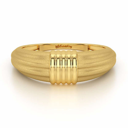 Jasmine Silver Ring - Yellow Gold - Image 5
