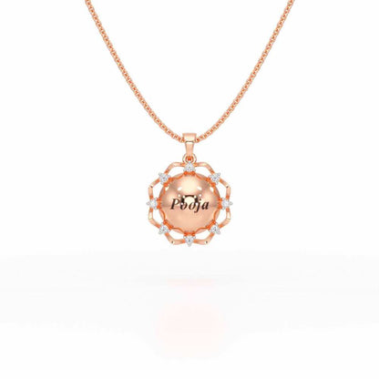 You Here Silver Pendant - Rose Gold - Image 1