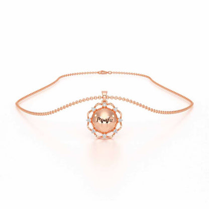 You Here Silver Pendant - Rose Gold - Image 3