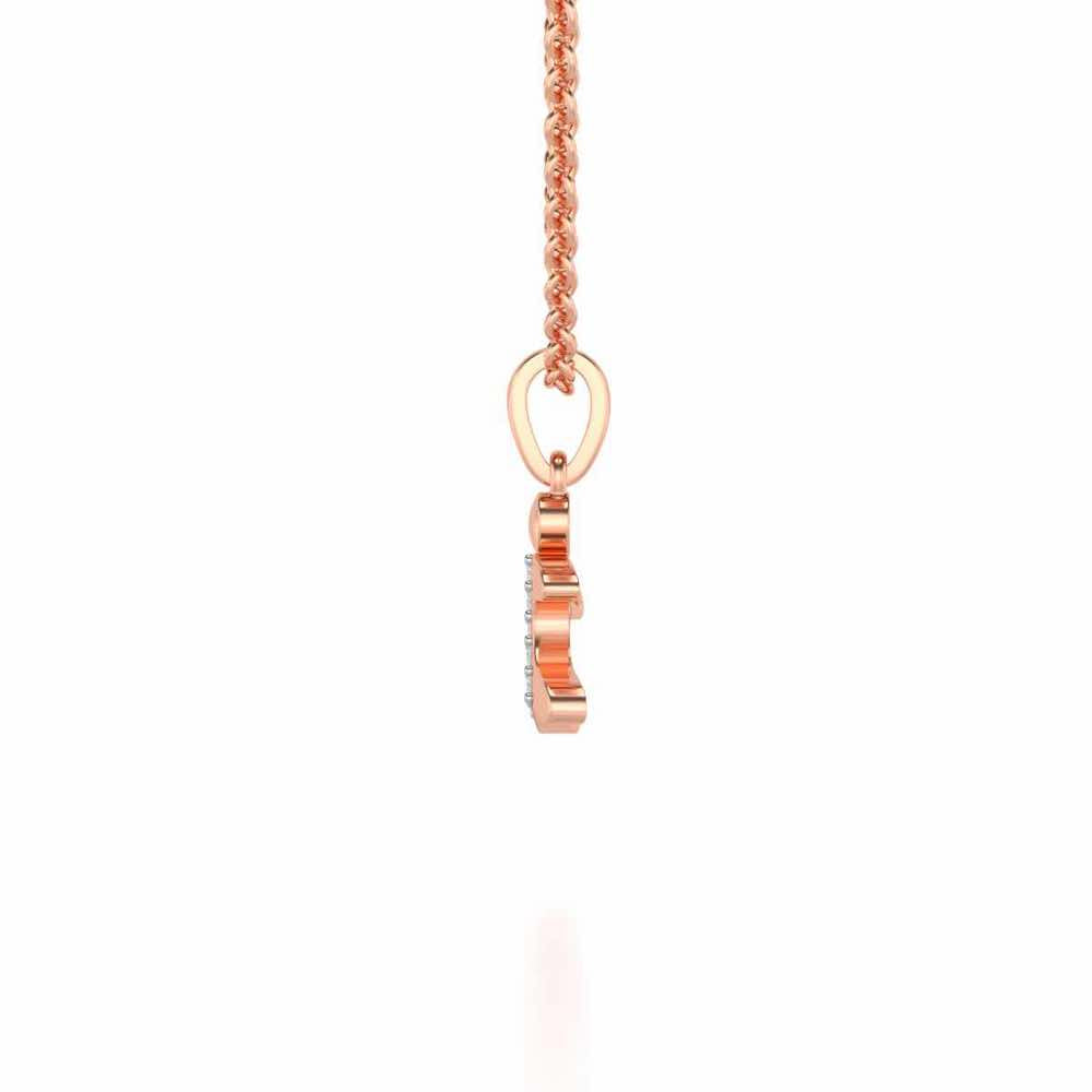 Young One Silver Pendant - Rose Gold - Image 3