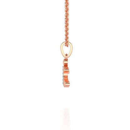 Young One Silver Pendant - Rose Gold - Image 3