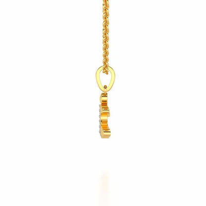 Young One Silver Pendant - Yellow Gold - Image 3
