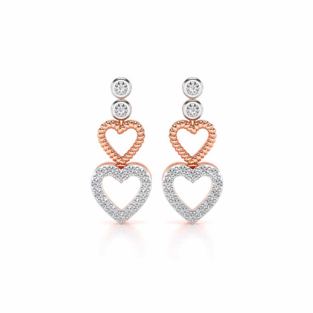 Your n Me Silver Earring - Rose Gold - Image 1