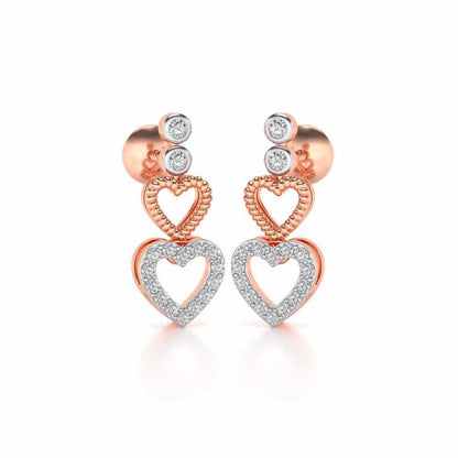 Your n Me Silver Earring - Rose Gold - Image 2