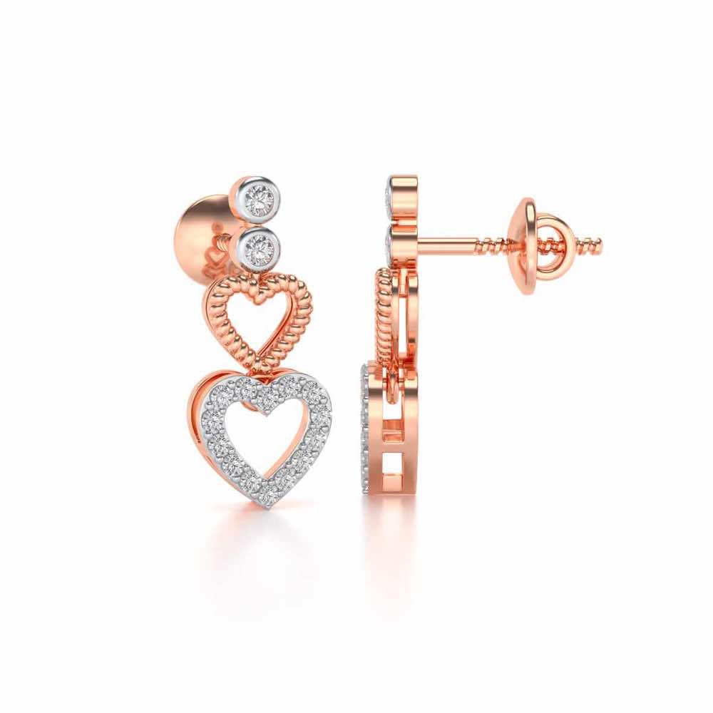 Your n Me Silver Earring - Rose Gold - Image 4