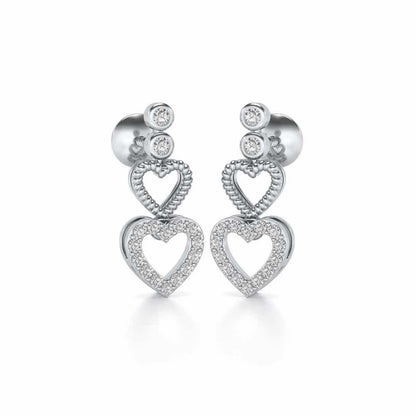 Your n Me Silver Earring - White Gold - Image 2