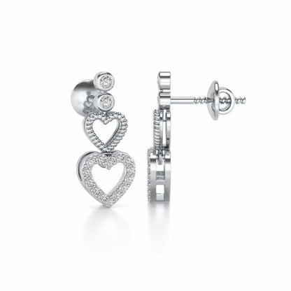 Your n Me Silver Earring - White Gold - Image 4