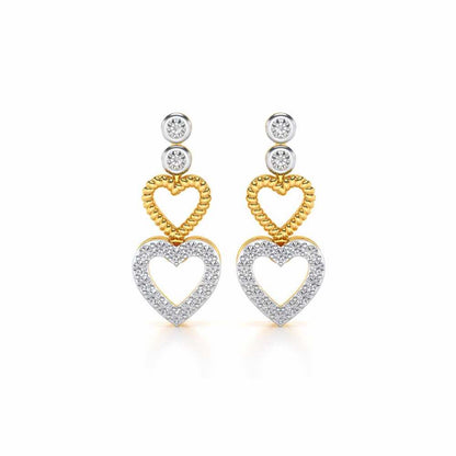 Your n Me Silver Earring - Yellow Gold - Image 1