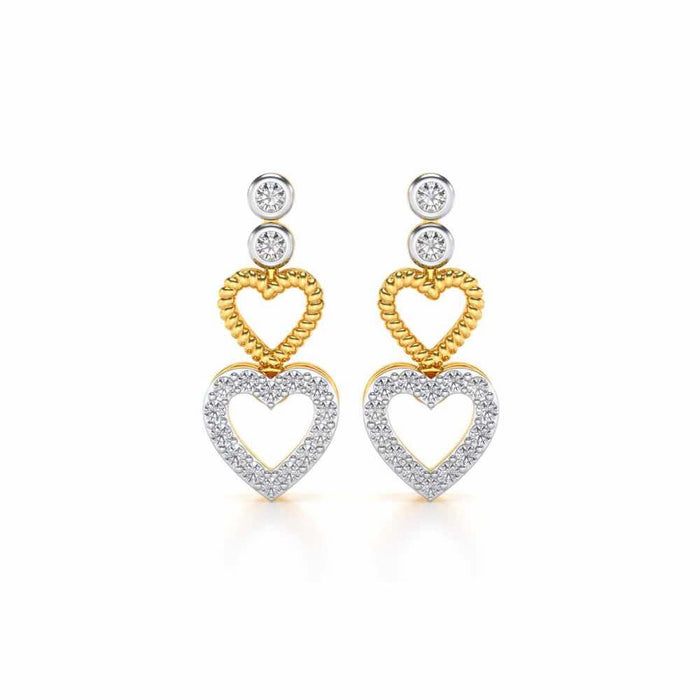 Your n Me Silver Earring - Yellow Gold - Image 1