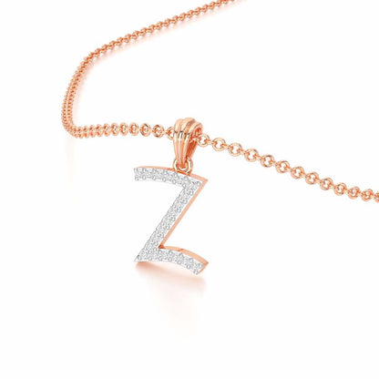 Z-Luke Silver Pendant - Rose Gold - Image 2