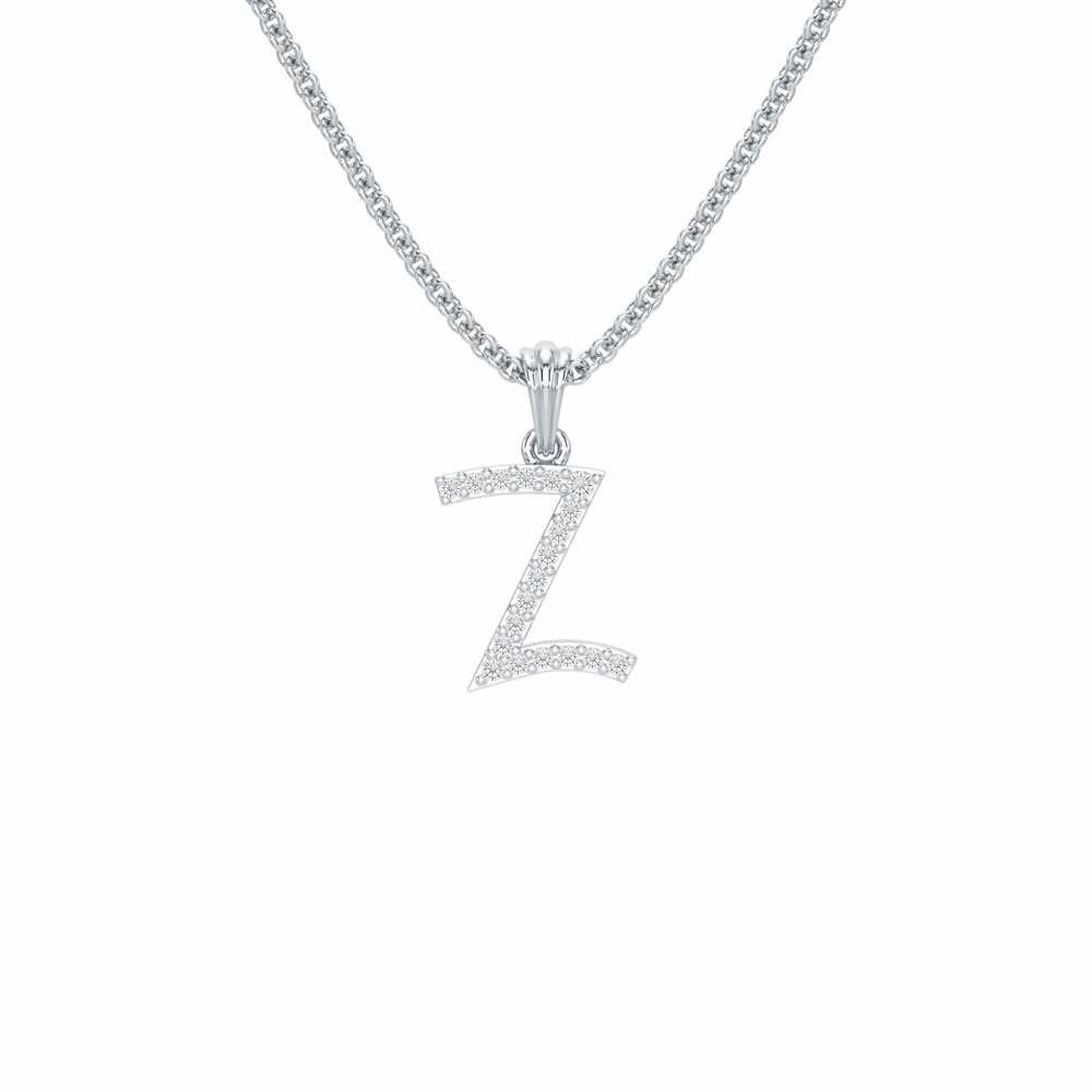 Z-Luke Silver Pendant - White Gold - Image 1