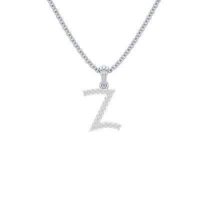 Z-Luke Silver Pendant - White Gold - Image 1