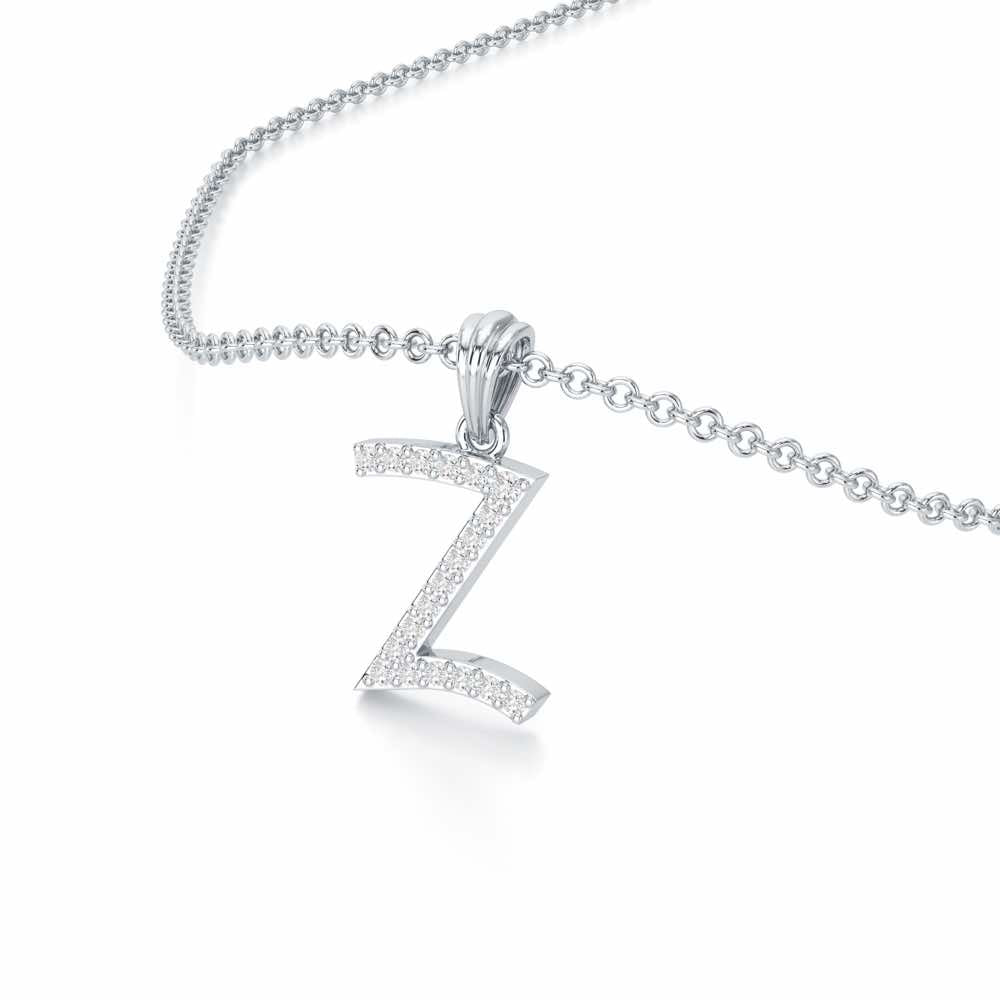 Z-Luke Silver Pendant - White Gold - Image 2
