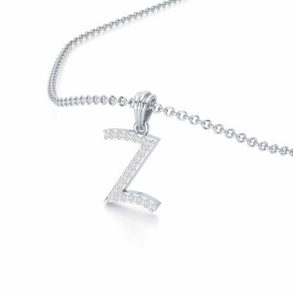 Z-Luke Silver Pendant - White Gold - Image 2