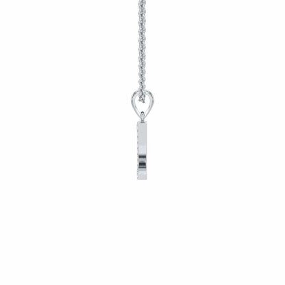 Z-Luke Silver Pendant - White Gold - Image 3