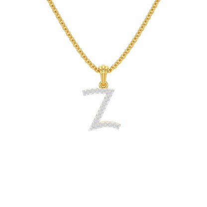 Z-Luke Silver Pendant - Yellow Gold - Image 1