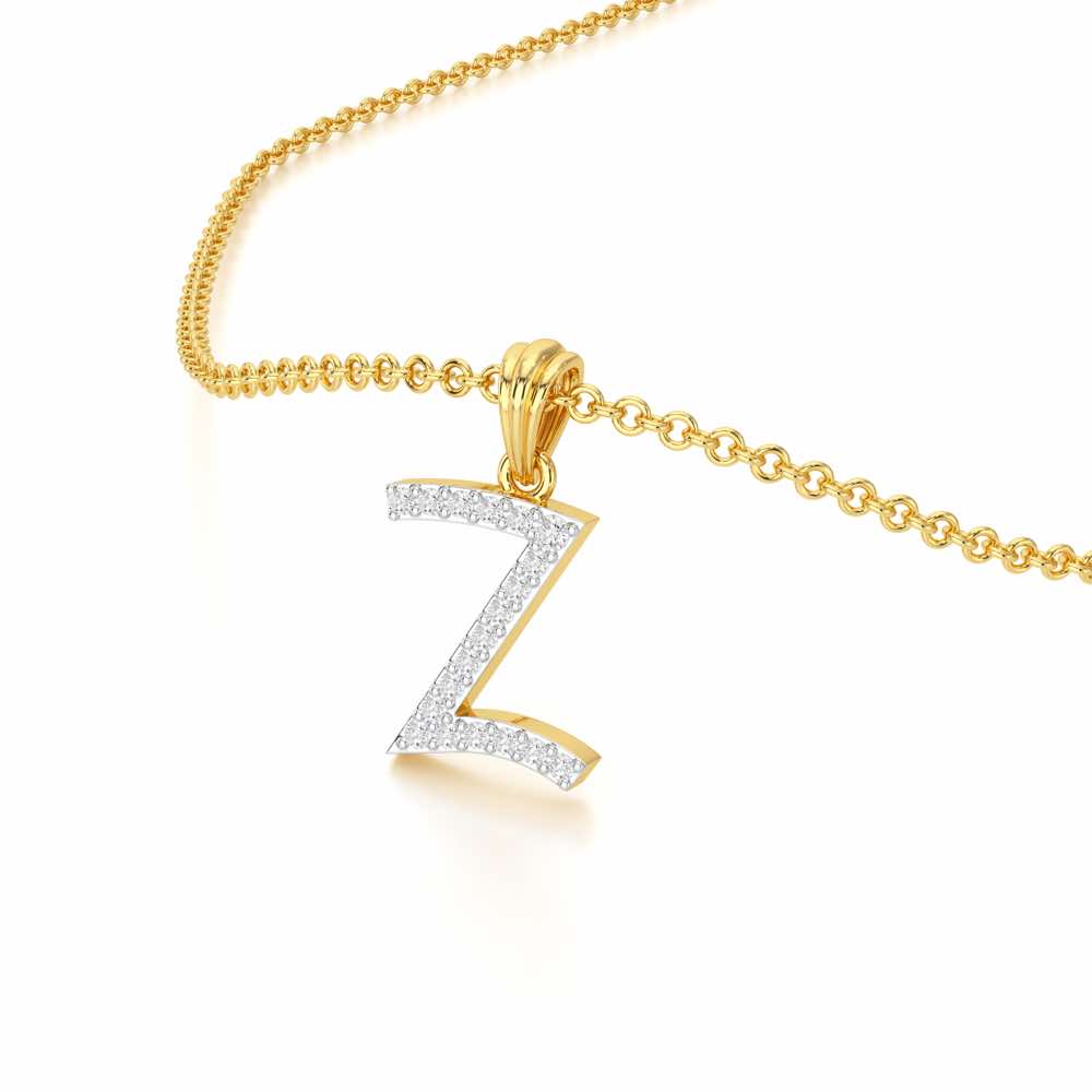 Z-Luke Silver Pendant - Yellow Gold - Image 2