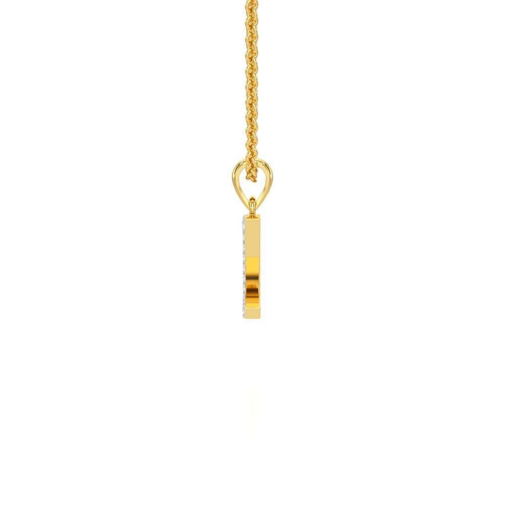 Z-Luke Silver Pendant - Yellow Gold - Image 3