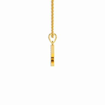 Z-Luke Silver Pendant - Yellow Gold - Image 3