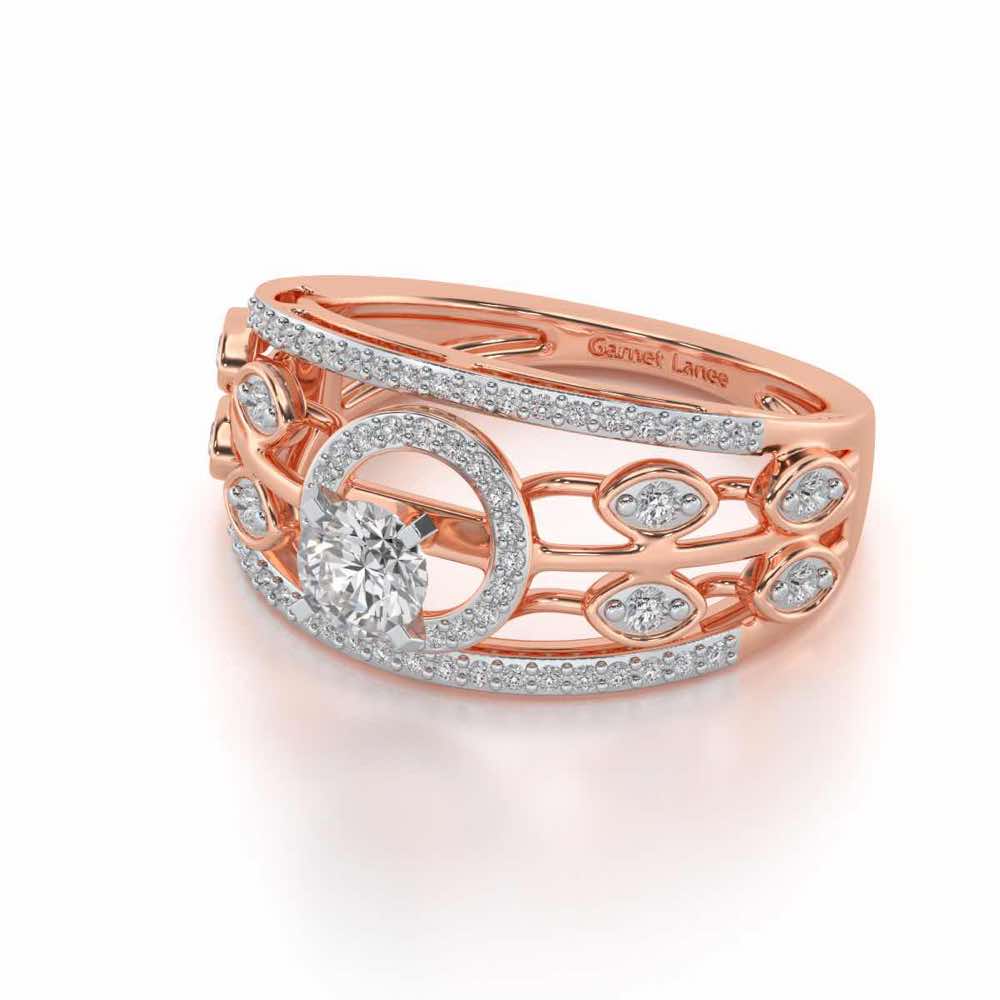 Zarina Solitaire Ring - Rose Gold - Image 2