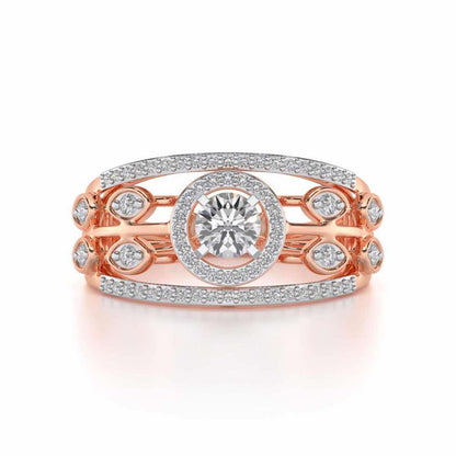 Zarina Solitaire Ring - Rose Gold - Image 4