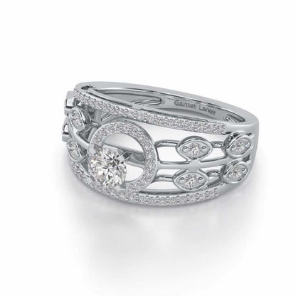 Zarina Solitaire Ring - White Gold - Image 2