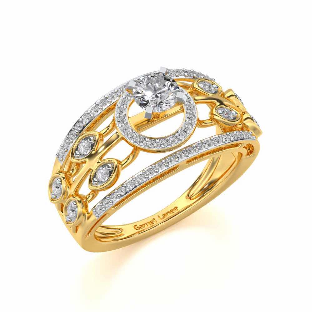 Zarina Solitaire Ring - Yellow Gold - Image 1