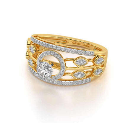 Zarina Solitaire Ring - Yellow Gold - Image 2