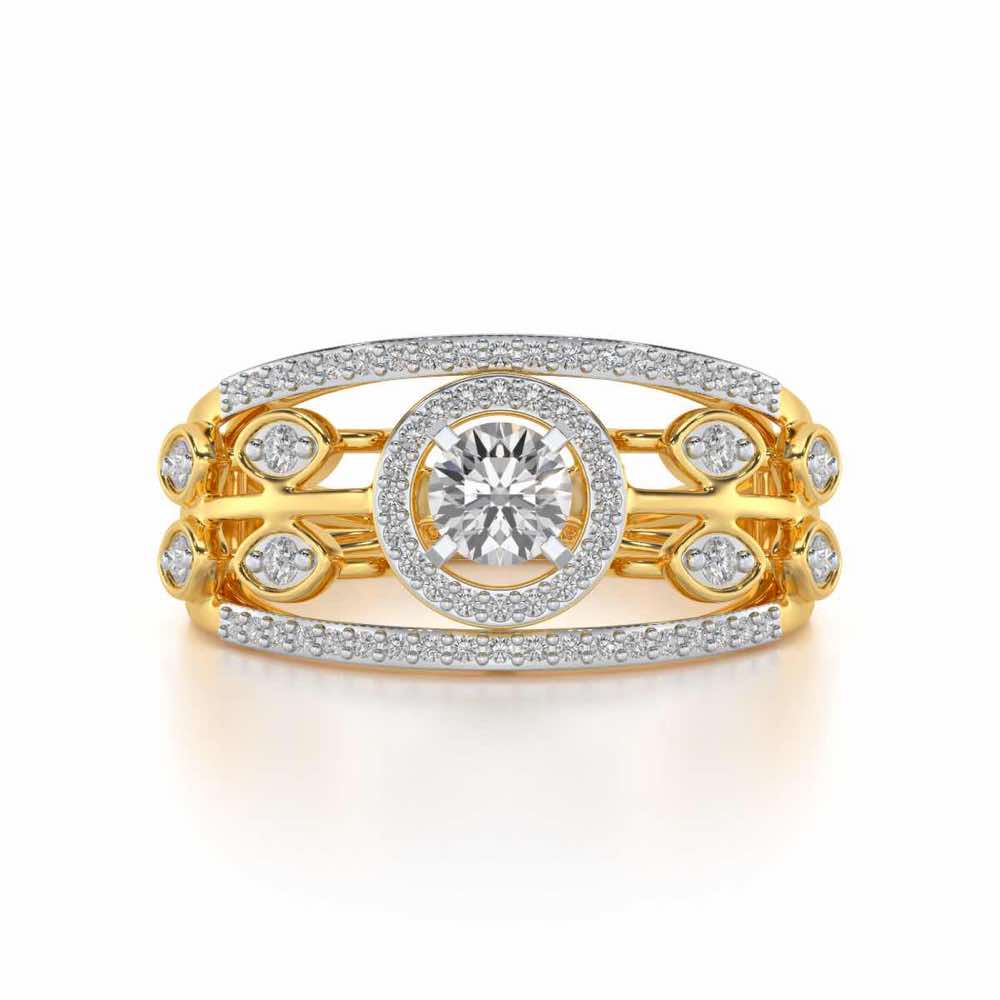 Zarina Solitaire Ring - Yellow Gold - Image 4