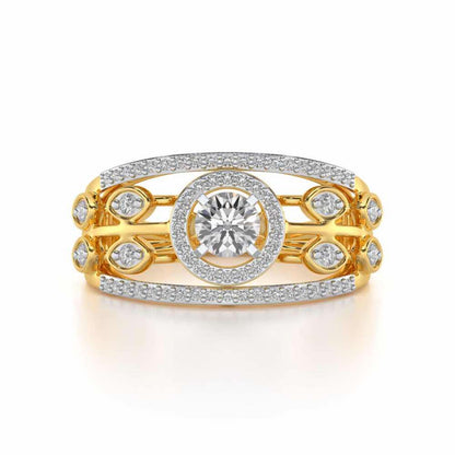Zarina Solitaire Ring - Yellow Gold - Image 4